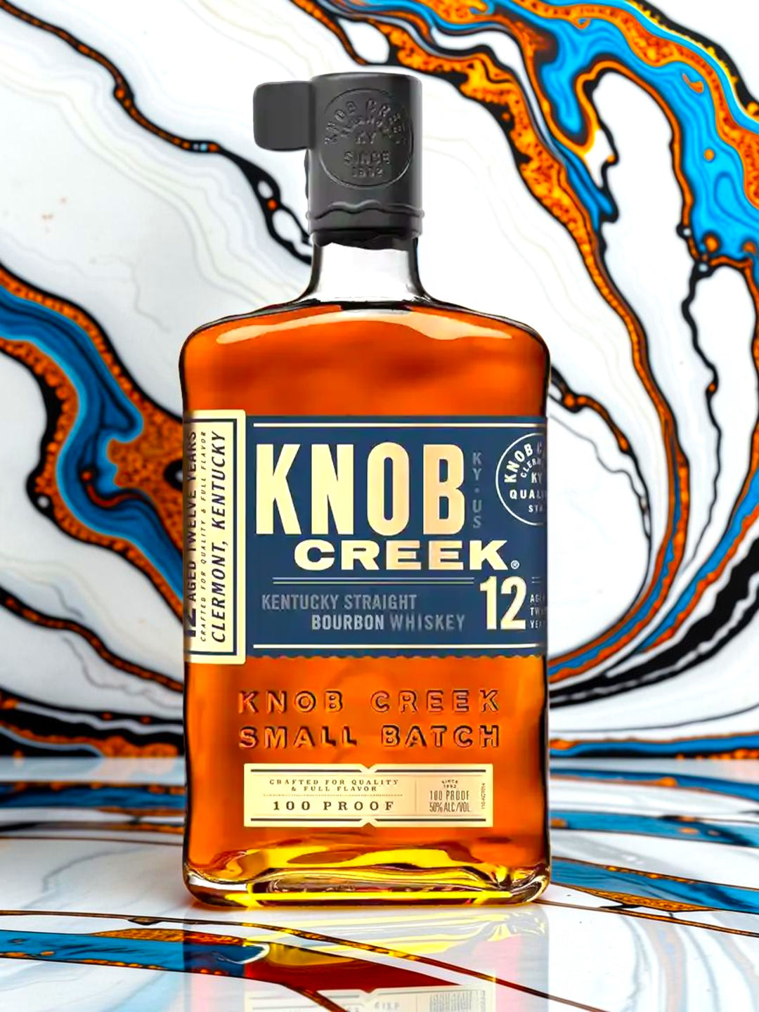 Knob Creek 12 Year Old Kentucky Straight Bourbon Whiskey — 100 Proof, James B. Beam