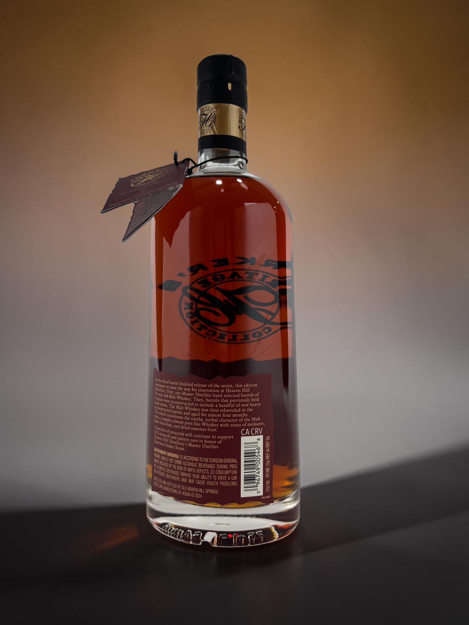  Back Label
Parker's Heritage 18th Edition back label showing cognac cask finishing and Alain Royer collaboration.