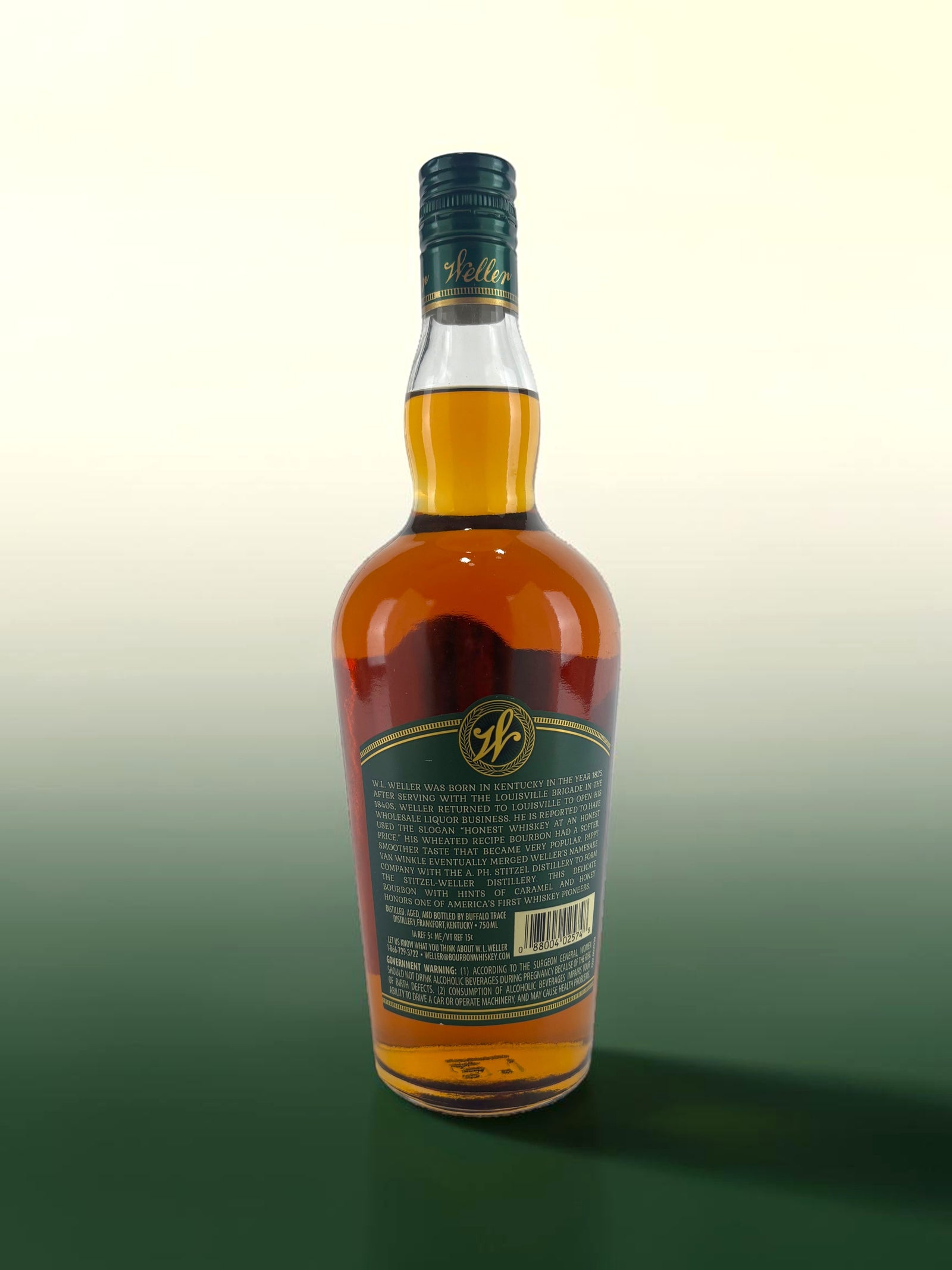  Back Label
Weller Special Reserve back label showing 90 proof and Buffalo Trace wheated mashbill.