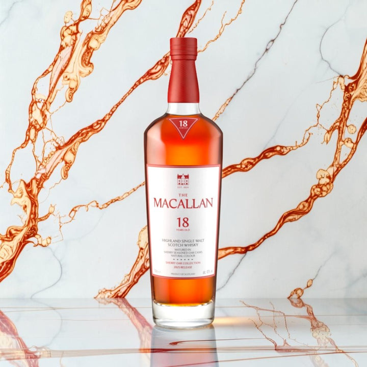 The Macallan 18 Year Old Sherry Oak 2025 Release Highland Single Malt Scotch Whisky — Annual Limited Release, 86 Proof