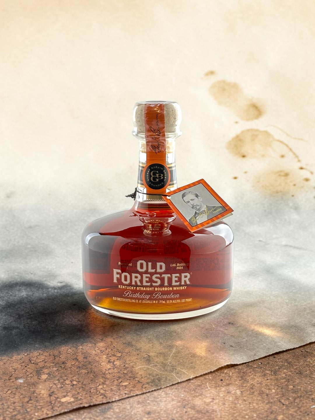 Primary
Old Forester Birthday Bourbon 2024 12 year bottle, front label.