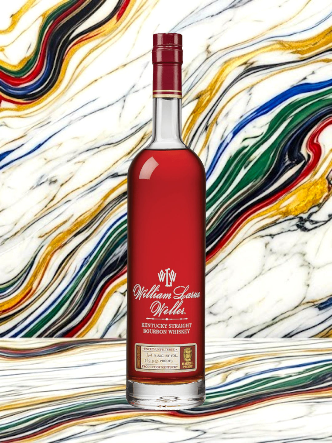 William Larue Weller 2025 Kentucky Straight Bourbon Whiskey — Buffalo Trace Antique Collection, 12 Years 7 Months Wheated Cask Strength, 129 Proof
