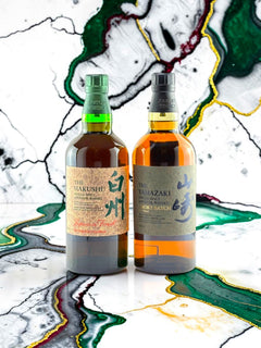 Yamazaki Smoky Batch The Fourth + Hakushu Japanese Forest Bittersweet Edition, Two-Bottle Set