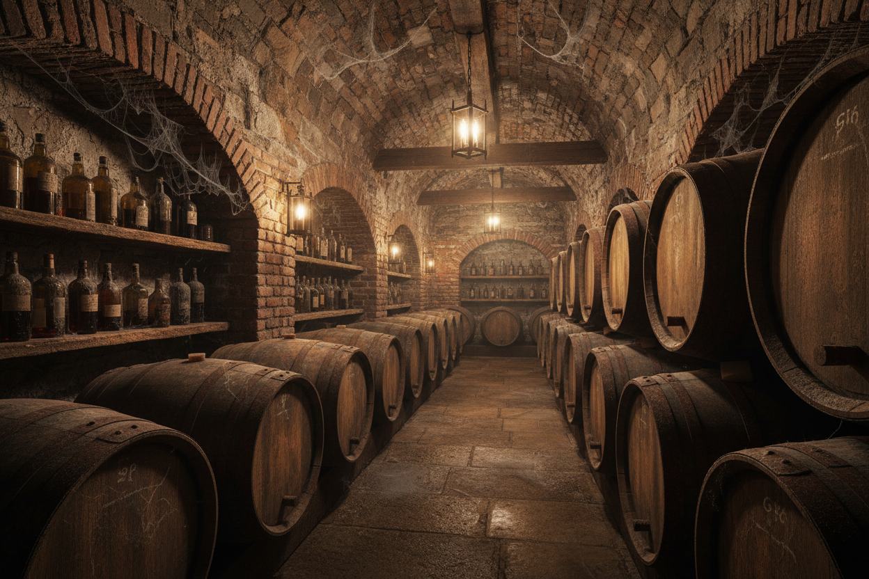 dark whiskey cellar