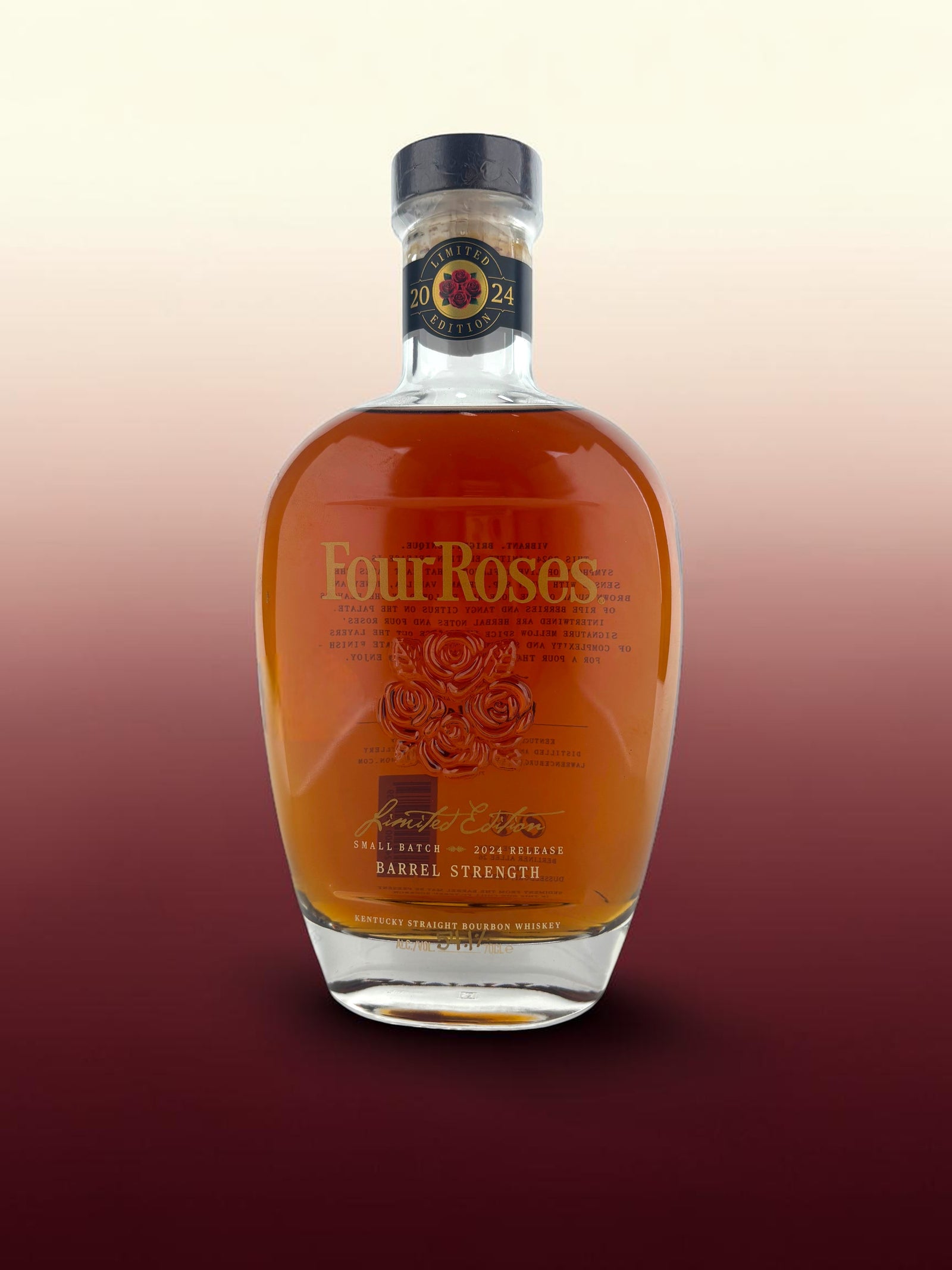Four Roses 2024 Limited Edition Small Batch bourbon bottle, front label.